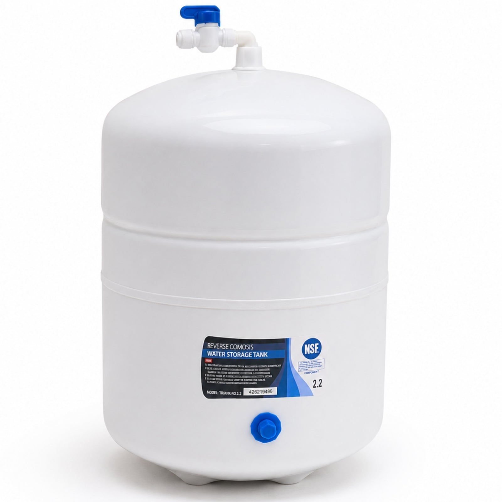 REBLA WATER 2.2 Gallon Reverse Osmosis Storage Tank