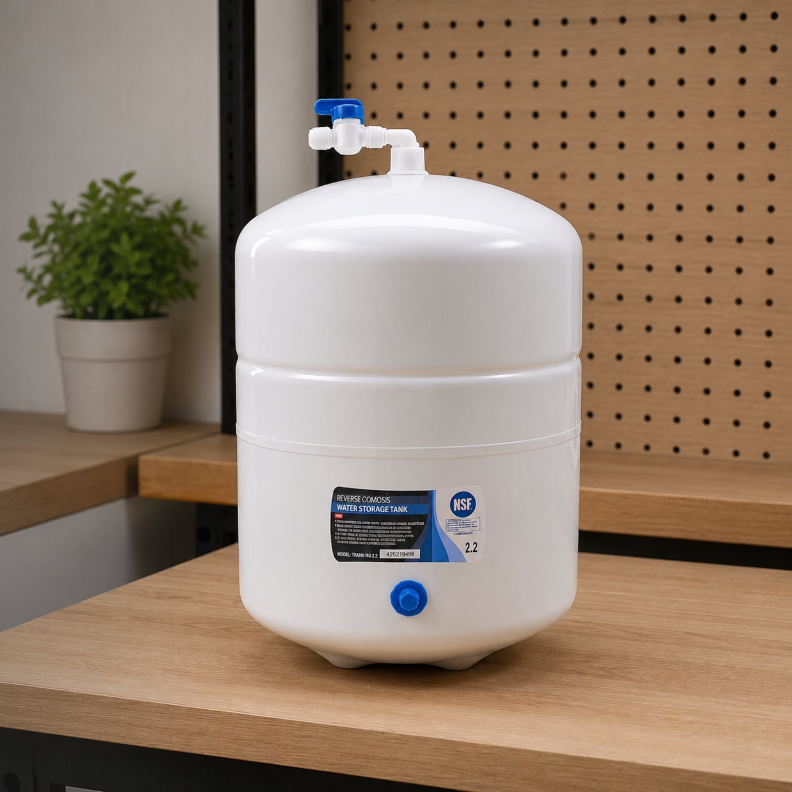 REBLA WATER 2.2 Gallon Reverse Osmosis Storage Tank