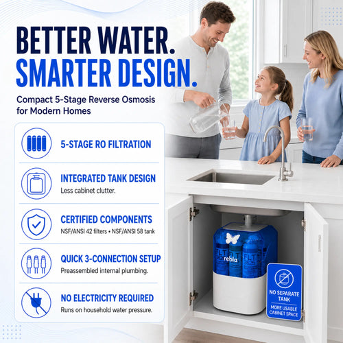 Rebla Water 100 GPD Reverse Osmosis System