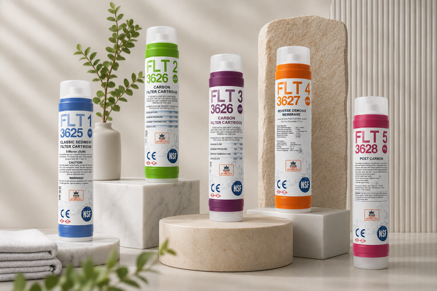 Rebla Water reverse osmosis filter cartridges